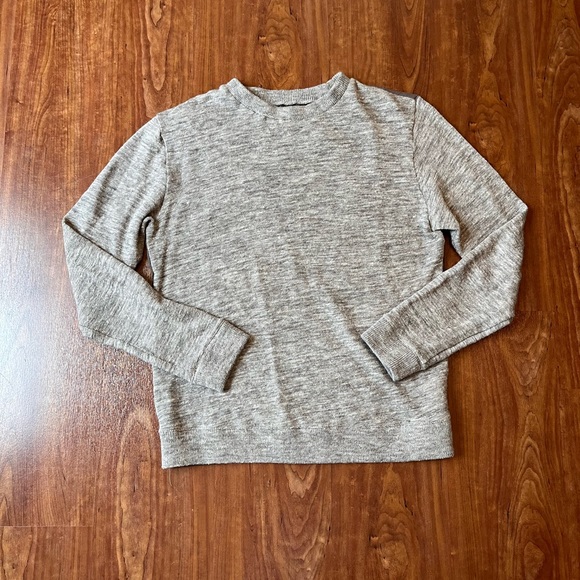 Robert Geller Crew Neck Long Sleeve Pullover Sweater Wool/Linen Gray Men’s 48 - Picture 1 of 6